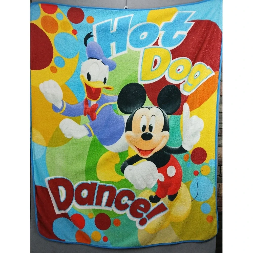 Mickey Mouse Clubhouse Hot Dog Dance Fleece Blanket 48x60 Fleece Soft Warm
